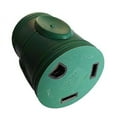 thumbnail image 3 of Parkworld 691777 20 AMP Power Adapter 3-Prong Generator Locking L5-20 Male Plug to RV TT-30 Female Receptacle, Green compact style adapter, 3 of 4