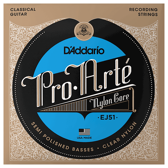 Cuerdas Daddario Pro Arte Ej51 Nylon Tensión Alta Guitarra D'Addario EJ-51
