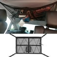 thumbnail image 3 of Car Ceiling Storage Net  Upgraded Double-Layer Mesh Car Roof Storage Organizer with Strong Load-Bearing Capacity and Adjustable Strap   Internal Cargo Net for SUV Trucks Cars, 3 of 7