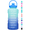 Blue Gradient, variant on GEDUX 128 oz Motivational Water Bottle with Time Marker, Leakproof Wide Mouth Water Bottle, BPA-Free 2-in-1 Lid with Straw & Spout for Gym Camping