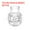 Clear, variant on Uxcell Plastic Cord Locks, Single Hole Toggle Stopper Round Ball Shaped Adjustable Cord Stops Fastener Black