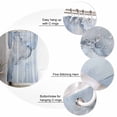 thumbnail image 6 of Marble Blue Bathroom Curtain 78 Inch Shower Curtain with Hooks, Modern Abstract Ink Painting Luxury Waterproof Polyester Bath Curtain Washable Bathtub Curtain 54''x 78'', 6 of 6