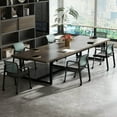 thumbnail image 2 of Costway Conference Chairs Set of 4 Stackable Office Guest Mesh Chair Waiting Room Wheels, 2 of 8