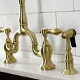 thumbnail image 3 of Kingston Brass KS7751BALBS Heirloom 1.8 GPM Bridge Kitchen Faucet - Chrome, 3 of 6