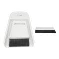 thumbnail image 3 of Mini Dustpan Brush Set Broom Dustpan Brush Small Dust Pan 2 Brush 1 Dustpan for Table Countertop Key Board Gray White, 3 of 19