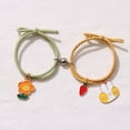 thumbnail image 4 of Pulsera de cuerda elástica para parejas, brazalete con dijes magnéticos, colgante de amistad, accesorios de joyería de moda, día de san valentín, 2 uds., 4 of 4