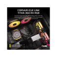thumbnail image 2 of CORSAIR iCUE LINK TITAN 360 RX RGB Liquid CPU Cooler - RX120 RGB Fans - Fits Intel LGA 1851/1700, AMD AM5/AM4 - iCUE LINK System Hub Included, 2 of 11