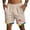Beige, variant on Men's We the People Means Everyone Shorts Pried Rainbow Trim Casual Shorts American Flag Pattern Gym Shorts Lightweight Drawstring Athletic Clothes Wine 3XL