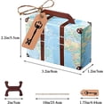 thumbnail image 4 of Nvzi Suitcase Candy Boxes, Party Favor Candy Box, Vintage Kraft Paper Gift Bag for Travel Theme Party,Wedding,Birthday,Bridal Shower (Suitcase 100pcs), 4 of 5