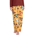 thumbnail image 2 of SOOMLON Womens Pajama Pants Cozy Funny Graphic Pajama Bottoms Adult Tall Warm Winter Lounge Sleepwear Pjs Pants Stretchy Cozy Wide Leg Pants Nightwear Yellow XL, 2 of 7
