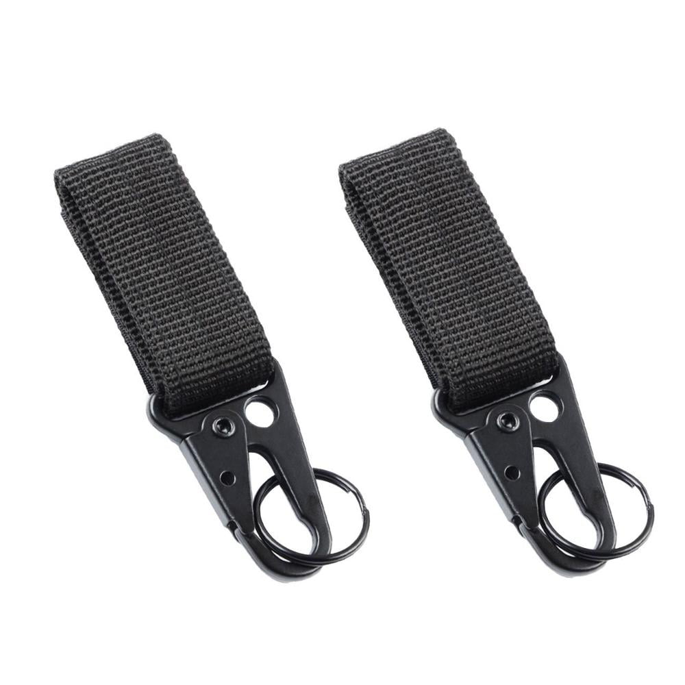 Tactical Molle Hanging Belt Nylon Webbing Strap Plus Steel HK Snap Hook Clip 