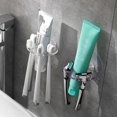 thumbnail image 4 of Self Adhesive Toothbrush Holder Wall Mounted No Drilling Toothpaste Razor Storage Rack Toothpaste Dispenser Bathroom Accessories Purple, 4 of 6