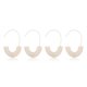 thumbnail image 4 of Jumpingount 1 par de pendientes Multicolor con estampado de leopardo, gotas para las orejas, colgante para las orejas, accesorios para mujeres, blanco 2Conjunto, 4 of 6