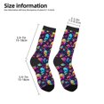 thumbnail image 2 of Uemuo mushroom Skull star Printed Kids Boys Socks Seamless Crew Socks Crazy Funny Athletic Sport Socks for Children, 2 of 6