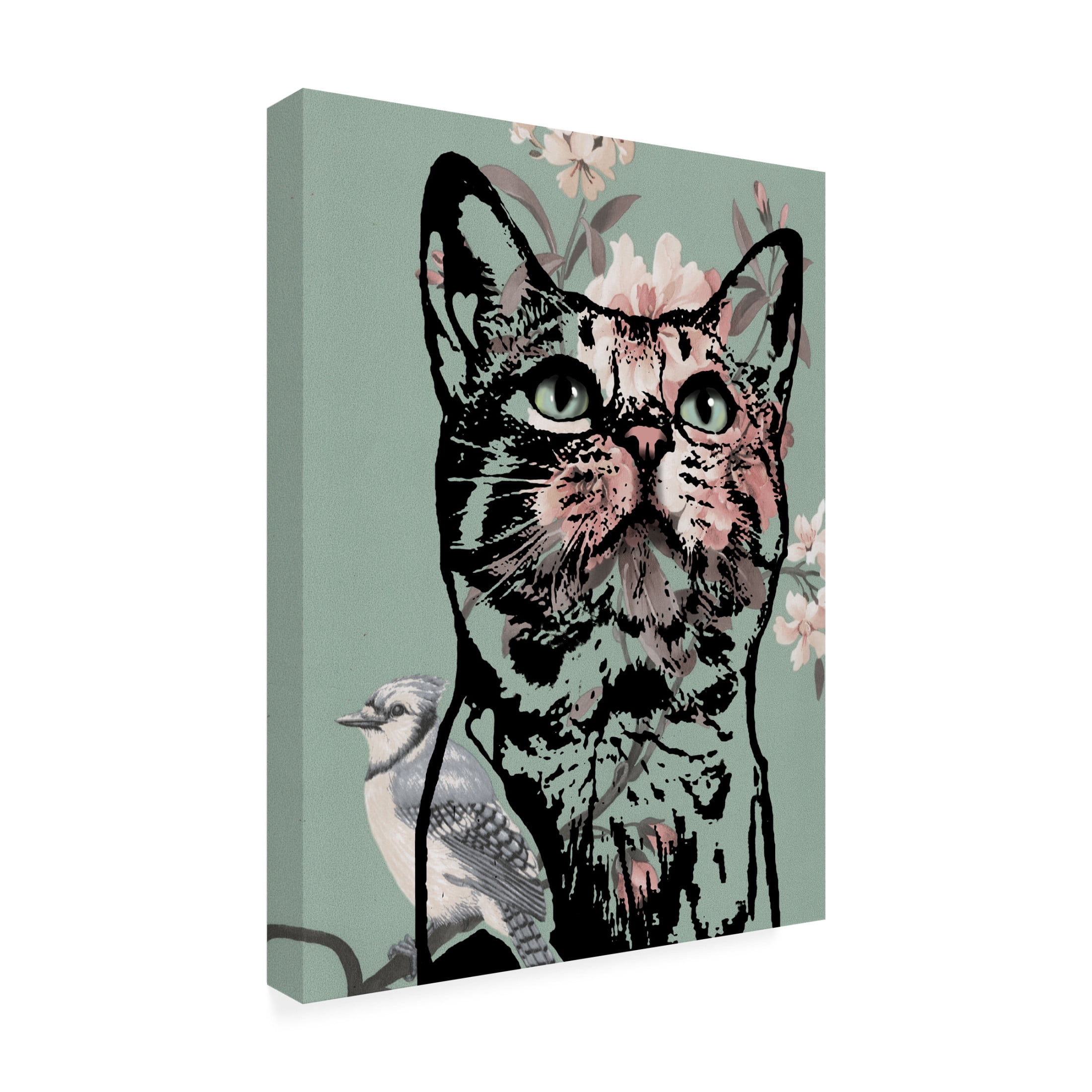 Canvas Wall Art - Dean Russo 'Bengal Love' Wall Art for Living Room, Bedroom, or Office Décor by Trademark Fine Art - 18 x 24 Inches