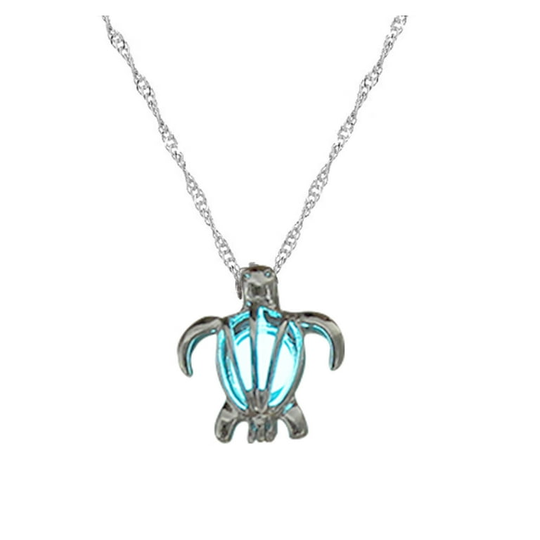 Necklaces for Women Trendy Glow in The Dark Necklace Silver Plated