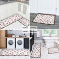 thumbnail image 5 of White Cow Strawberry Heart Pattern Kitchen Rugs Sets Of 2,Anti Fatigue Kitchen Mat Rugs Non Slip Washable,Decorative Kitchen Floor Mats for Kitchen,Sink,Laundry,17"X30"+17"X47", 5 of 7