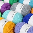 thumbnail image 6 of COM1950s Colorful Hand Knitting 25g Knitting Crochet Milk Soft Baby Cotton Wool Yarn, 6 of 9