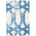 thumbnail image 2 of Safavieh Dip Dye Rosanne Distressed Area Rug, Ivory/Blue, 2' x 3', 2 of 8