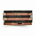 thumbnail image 3 of Stainless Steel Black & Brown IP-plated Size 8 Ring; for Adults and Teens; for Women and Men, 3 of 6