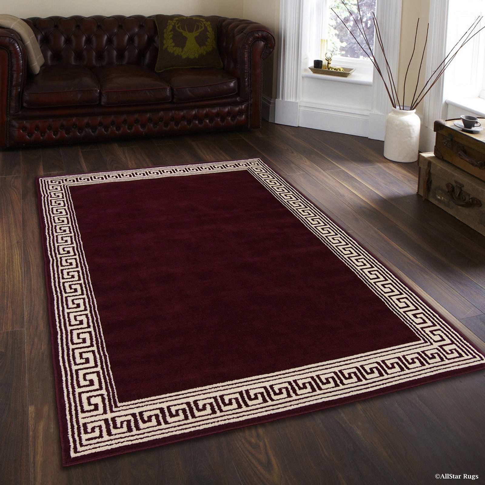 Allstar Red Woven High Quality Rug. Traditional. Persian. Flower