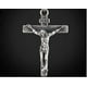 thumbnail image 4 of Men Women Cross Pendant Crucifix Jesus Christian Chain Necklace Silver, 4 of 4