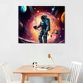 thumbnail image 2 of Nawypu  Planet Astronaut Canvas Wall Art,outer Space Wall Decor For Boys Bedroom Livingroom, 2 of 4