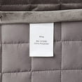 thumbnail image 3 of Tribeca Living FLORENCEQUIKIGR Florence Velvet Oversized Solid Quilt Set King Smoke Grey, 3 of 4