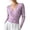 Purple, variant on gbyLJF Women's Wrap Cross V Neck Tops Slim Fit Long Sleeve Sweater Lightweight Soft Knitted Blouse
