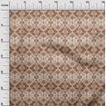 thumbnail image 3 of oneOone Polyester Spandex Brown Fabric Asian Kilim Sewing Material Print Fabric By The Yard 56 Inch Wide, 3 of 5