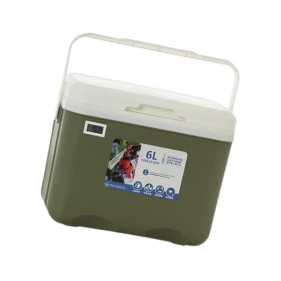 Dickly Cooler Box Ice Box Insulated Portable Cooler Small Ice Chest for Fishing Camping green