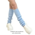 thumbnail image 5 of YIGSECU Ruffle Leg Warmers for Women Lolitas Leg Warmer Winter Warm Knitted Long Socks, 5 of 20