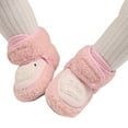 thumbnail image 3 of Otqutp Baby Flat Sole Shoes Warm Shoes Soft Booties Comfortable Boots Toddler Warming Home Shoes Snow Boots for Baby Girls and Boys(Pink,6-12 Months), 3 of 5