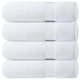 thumbnail image 1 of Juego de 4 toallas de baño Infinitee Xclusives Premium, color blanco brillante, 1 of 8