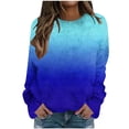 thumbnail image 3 of Bovxnpu Women Fleece Lined Long Sleeve Thermal Shirt Fleece Pullover Drop Shoulder Warm Tops, 3 of 6