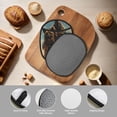thumbnail image 4 of Pofeuu desert Man Shepherd Dog Print Silicone Pot Mat Mitten With Hanging Loop Heat Resistant Oven Mitts Non-Slip Bbq Baking Smoking Potholders, 4 of 7