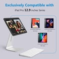 thumbnail image 2 of Soporte magnético para iPad, soporte giratorio de aleación de aluminio para iPad Pro de 12,9 pulgadas Soporte magnético de escritorio para iPad Pro de 12,9 pulgadas 3.ª/4.ª/5.ª generación, 2 of 7