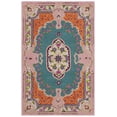 thumbnail image 2 of SAFAVIEH Bellagio Chandler Floral Wool Area Rug, Blue/Pink, 3' x 5', 2 of 11