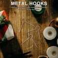 thumbnail image 4 of 100 Uds. Ganchos de adorno de metal en forma de V para árboles de Navidad Percha para bolas y huevos Adornos de árbol de Navidad Perchas Ganchos de metal para adornos, 4 of 6