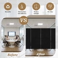 thumbnail image 5 of Solid Color Window Privacy Film Black Decorative Glass Window Film UV Blocking Static Cling Non-Adhesive Sticker Covering for Home Door 17.7 x 78.7 inches, 5 of 8