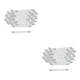 thumbnail image 1 of Toystoory 100 tiras de silicona para colgar con aletas, empuñaduras adhesivas para colgar ropa sin esfuerzo y fiables. Blanco 7x70mm 100 piezas 2piezas, 1 of 1