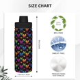 thumbnail image 3 of Daiia Rainbow Butterfly Printed 18 OZ Sports Insulated Kettle Drinking Cup Water Bottle Stainless Steel Kettle Portable Cup For Gym, 3 of 7