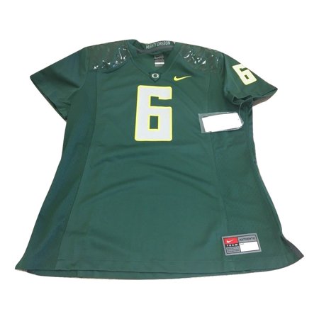 Custom Oregon Football Jersey - Oregon Ducks Nike Women's #6 Authentic Football Jersey Large