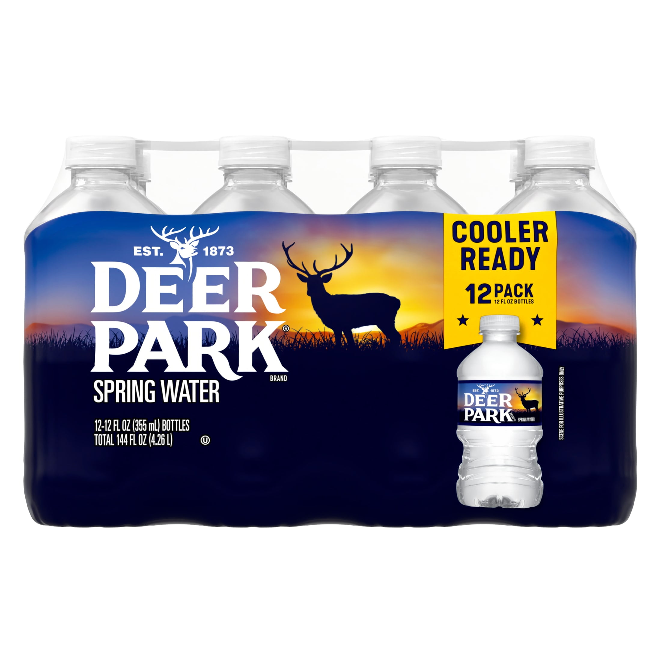 Deer Park Spring Water, 12 fl oz, 12-pack Plastic Bottles