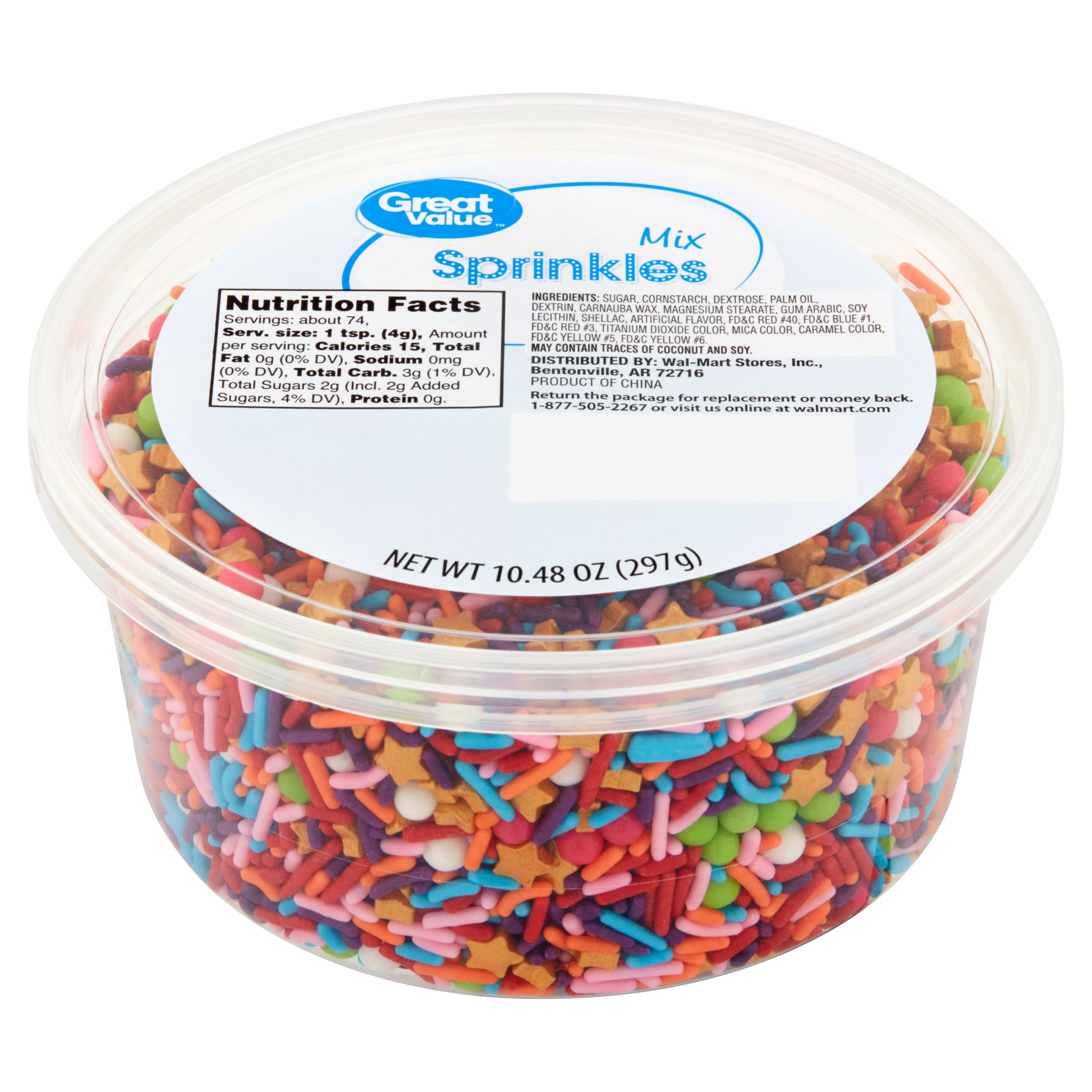 Great Value Mix Sprinkles, 10.48 oz