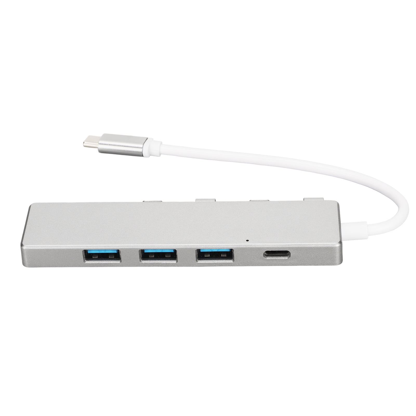 USB C To USB Adapter, USB C Hub High Speed Transmission Portable 3xUSB2.0 Ports 1xUSB3.0 Port  for Laptop Silver