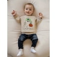 thumbnail image 5 of Qmyliery Toddler Baby Boy Halloween Sweatshirt Pumpkin Ghost Print Crew Neck Long Sleeve Pullover for Fall, 5 of 9
