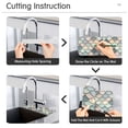 thumbnail image 5 of Yayeee Faucet Mat for Kitchen Sink 14.7" Diatomite Long Splash Guard Pad, Green Art Pattern, 5 of 7