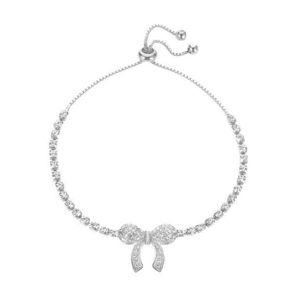 Charm Womens Pulsera Joyería Pulsera Regalo Brazalete Ajustable Plata Moda Pulseras Pulsera