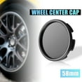 thumbnail image 3 of Unique Bargains 4 Pcs 58mm Dia 6 Clips Automotive Wheel Center Tyre Hub Caps Cover for Car,Black, 3 of 7